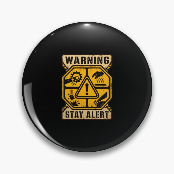Item preview, Warning Symbols Industrial Hazard Signs – Distressed Caution Graphic designed and sold by AMICO77.
