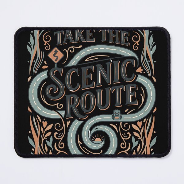 Item preview, Take the Scenic Route Travel Quote designed and sold by Origamoart.
