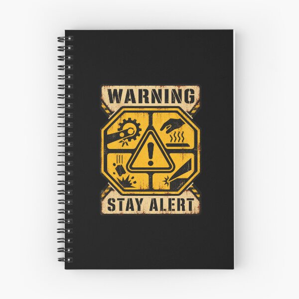Item preview, Warning Symbols Industrial Hazard Signs – Distressed Caution Graphic designed and sold by AMICO77.