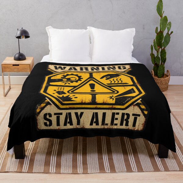 Item preview, Warning Symbols Industrial Hazard Signs – Distressed Caution Graphic designed and sold by AMICO77.