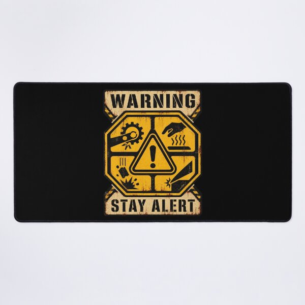 Item preview, Warning Symbols Industrial Hazard Signs – Distressed Caution Graphic designed and sold by AMICO77.