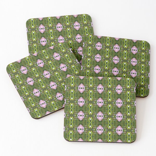 Item preview, Pink flower - bud - greenery, photo pattern designed and sold by lyloubeaupere.