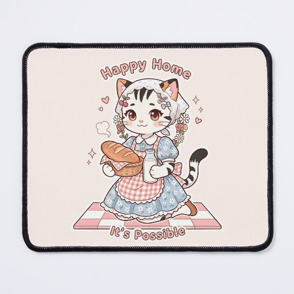 Item preview, Kawaii Cat Baker: Happy Home It's Possible - Tradwife neko Milk designed and sold by CuteKats.