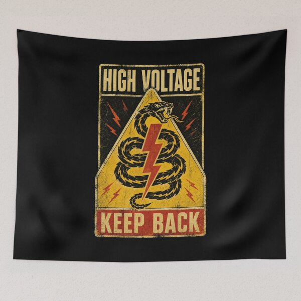 Item preview, Warning Symbols Industrial Hazard Signs – Distressed Caution Graphic designed and sold by AMICO77.
