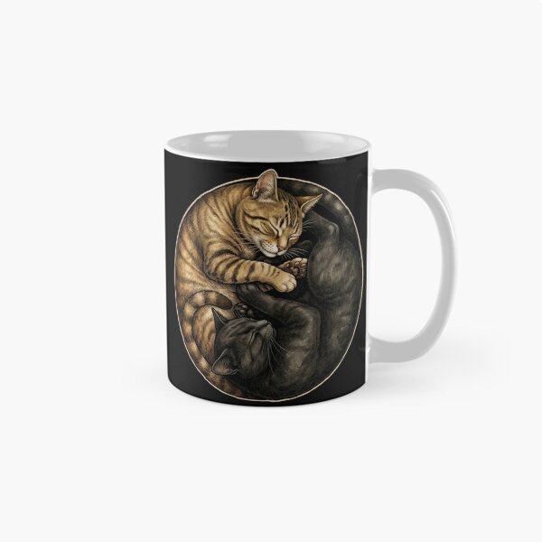 Item preview, Yin Yang Cats Tabby Black Cat Balance Harmony T-Shirt | Cute Cat Lover Zen Graphic Gift designed and sold by Trendably.