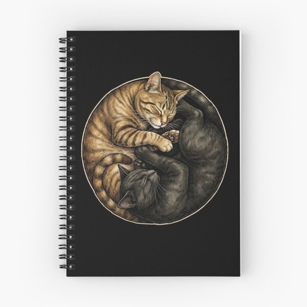 Item preview, Yin Yang Cats Tabby Black Cat Balance Harmony T-Shirt | Cute Cat Lover Zen Graphic Gift designed and sold by Trendably.