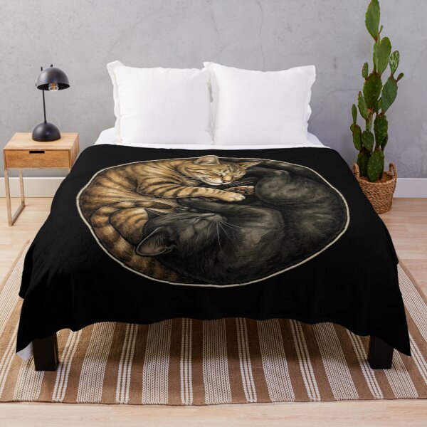 Item preview, Yin Yang Cats Tabby Black Cat Balance Harmony T-Shirt | Cute Cat Lover Zen Graphic Gift designed and sold by Trendably.