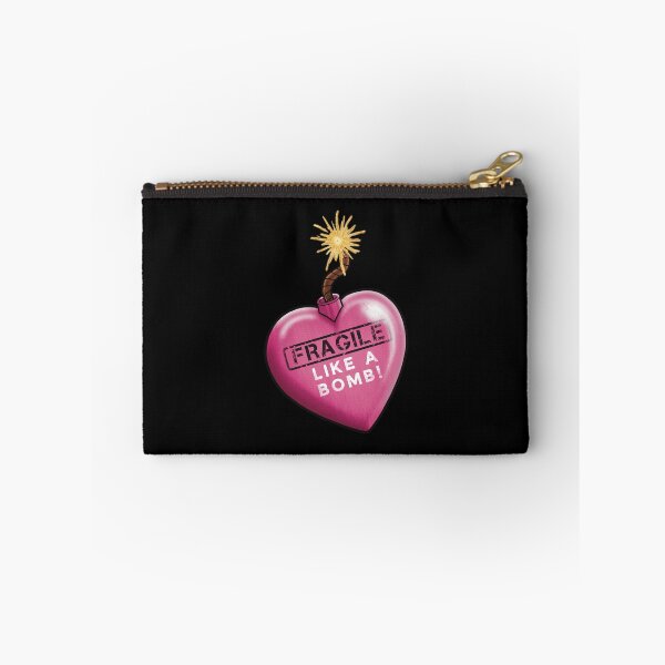 Item preview, Fragile Like a Bomb | Retro Heart designed and sold by Marginally Unhinged.
