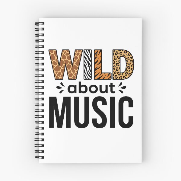 Item preview, Wild About Music Animal Print Music Lover designed and sold by Doodleoub.