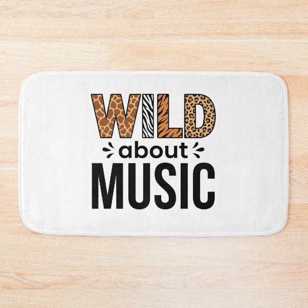 Item preview, Wild About Music Animal Print Music Lover designed and sold by Doodleoub.