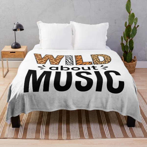 Item preview, Wild About Music Animal Print Music Lover designed and sold by Doodleoub.