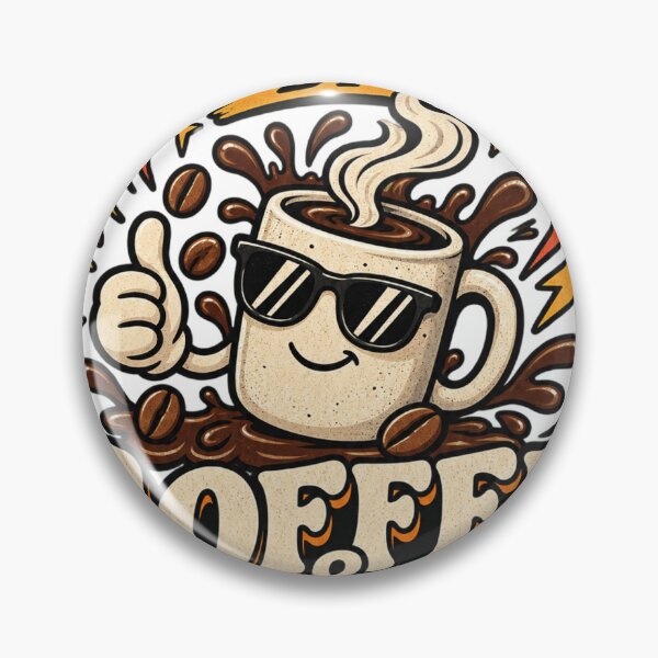 Item preview, Powered by Coffee & Chaos Retro Coffee Mug Funny Coffee Lover Design designed and sold by ArhaanFashions.