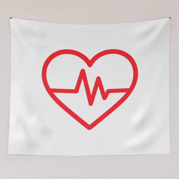 Item preview, Heart ECG Heartbeat EKG Medical Cardiology Love Symbol designed and sold by VectorForge Studio.