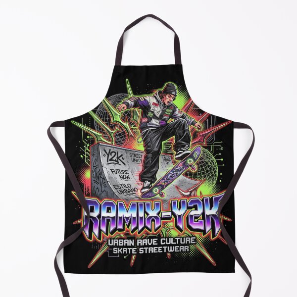 Item preview, RAMIX Y2K Urban Rave Culture Skate Streetwear Neo Tribal Skateboarder designed and sold by RAMIX-Y2K.