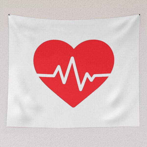 Item preview, Heart ECG Heartbeat EKG Medical Cardiology Love Symbol designed and sold by VectorForge Studio.