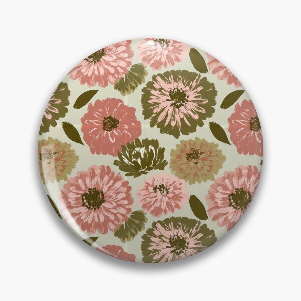 Item preview, Radiant Zinnia Floral  - Botanical Garden Pattern - Gifts For Him designed and sold by RoyalStarsPatts.