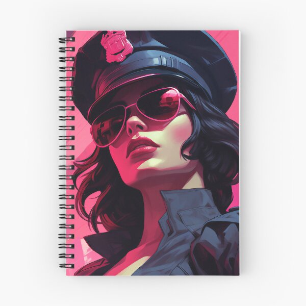 Item preview, Cyberpunk Police Woman in Pink Light designed and sold by DavideXyz.