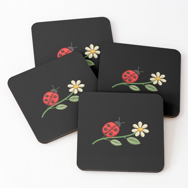Item preview, Cute Small Ladybug – Cottagecore Botanical Lucky Bug Design designed and sold by AMICO77.