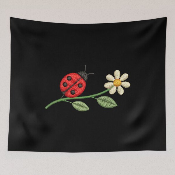 Item preview, Cute Small Ladybug – Cottagecore Botanical Lucky Bug Design designed and sold by AMICO77.