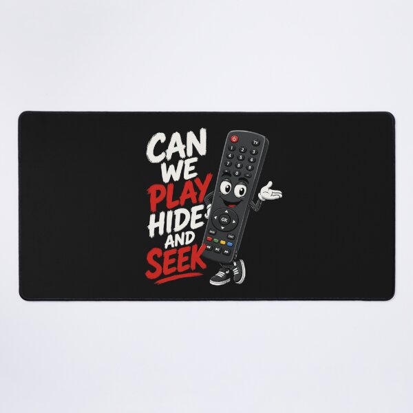 Item preview, Can We Play Hide and Seek Funny TV Remote Design designed and sold by Jack W Art.
