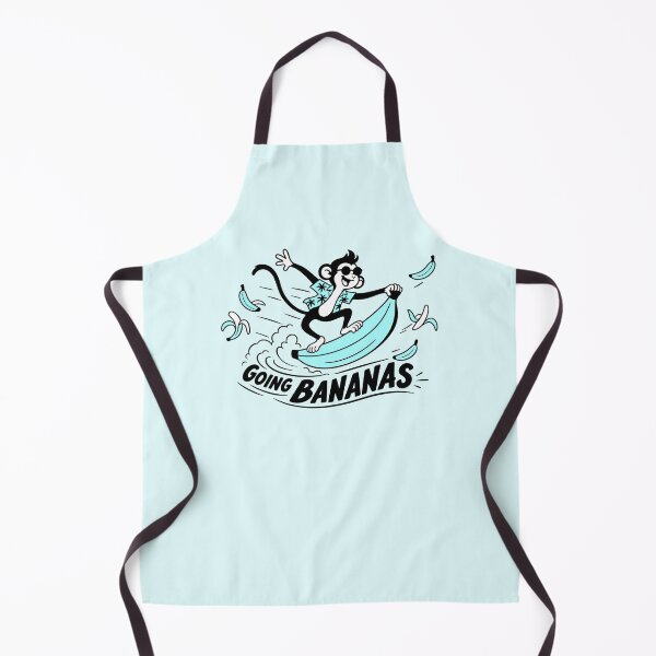 Item preview, Going Bananas Surfing Monkey Funny Illustration designed and sold by VIVID COLORS CLUB.