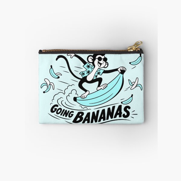 Item preview, Going Bananas Surfing Monkey Funny Illustration designed and sold by VIVID COLORS CLUB.