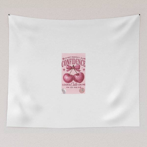 Item preview, Vintage Pink Cherry Confidence Looks Cute On Me Retro Coquette designed and sold by Autumnn01.