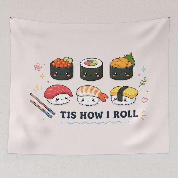 Item preview, Sushi, Japanese Food, Cute Sushi Roll, Streetwear Style designed and sold by Quiajia.