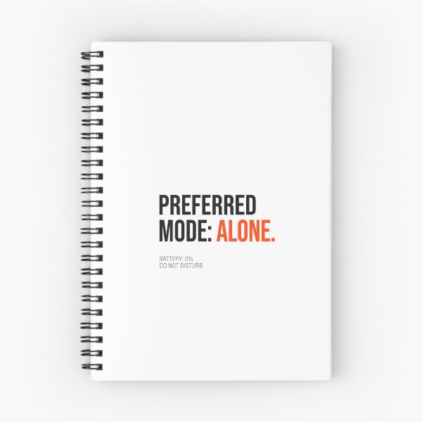 Item preview, Preferred Mode Alone Funny Introvert Battery Quote designed and sold by WittyBrand.