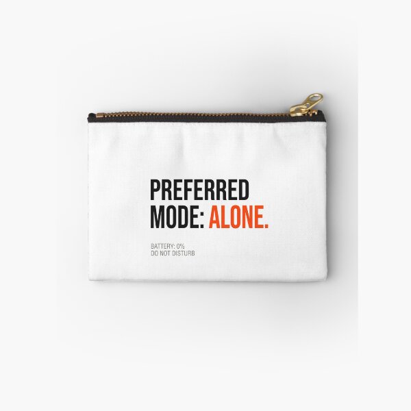 Item preview, Preferred Mode Alone Funny Introvert Battery Quote designed and sold by WittyBrand.
