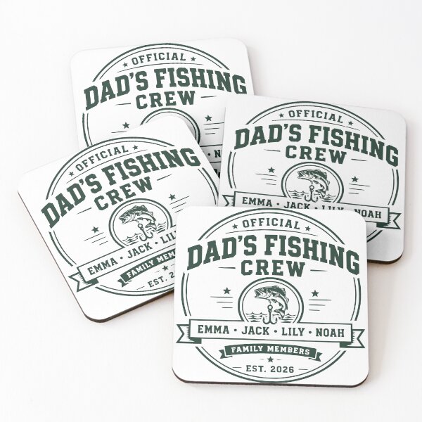 Item preview, Dad's Fishing Crew Family Angler Outdoor Design designed and sold by TeeVerse27.