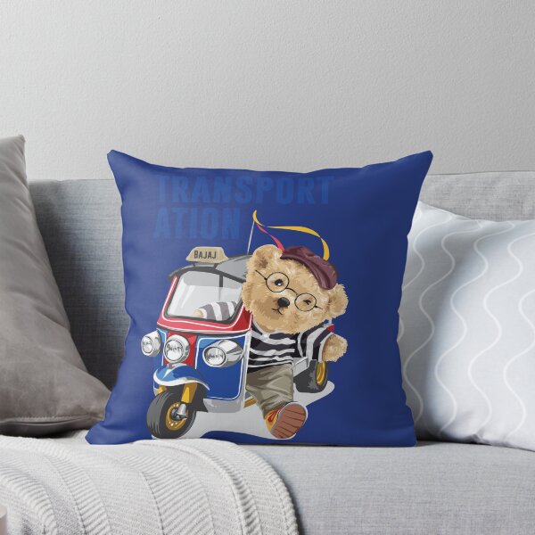 Item preview, Teddy Bear Travel Scooter Illustration designed and sold by merona-design.