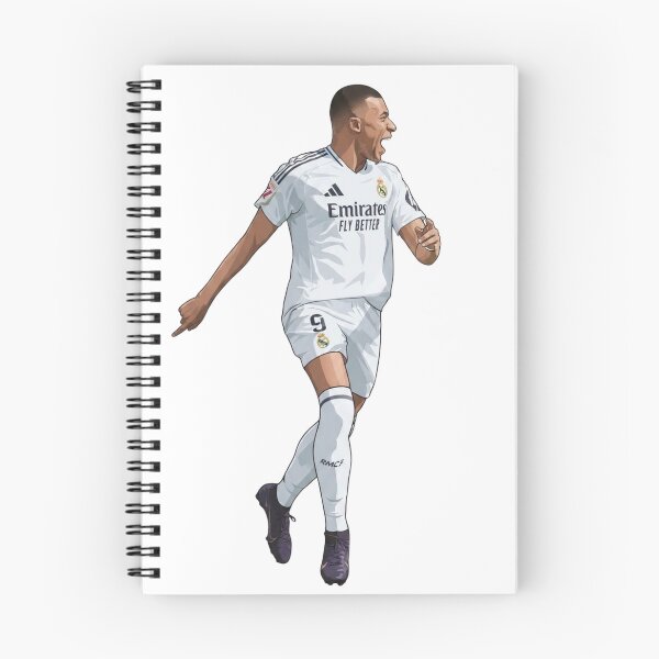 Item preview, Kylian Mbappe Real Madrid Vector Art - Celebration Goal Illustration designed and sold by annaarthk.