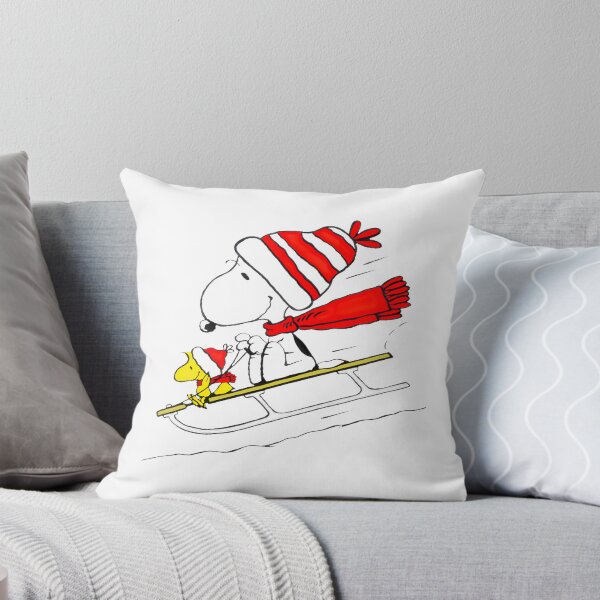 Item preview, Snoopy Woodstock Sledding Winter Holiday Fun designed and sold by meomigvelf.