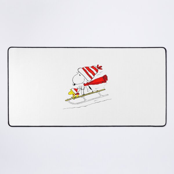 Item preview, Snoopy Woodstock Sledding Winter Holiday Fun designed and sold by meomigvelf.
