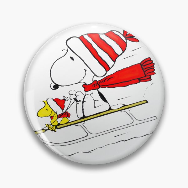 Item preview, Snoopy Woodstock Sledding Winter Holiday Fun designed and sold by meomigvelf.