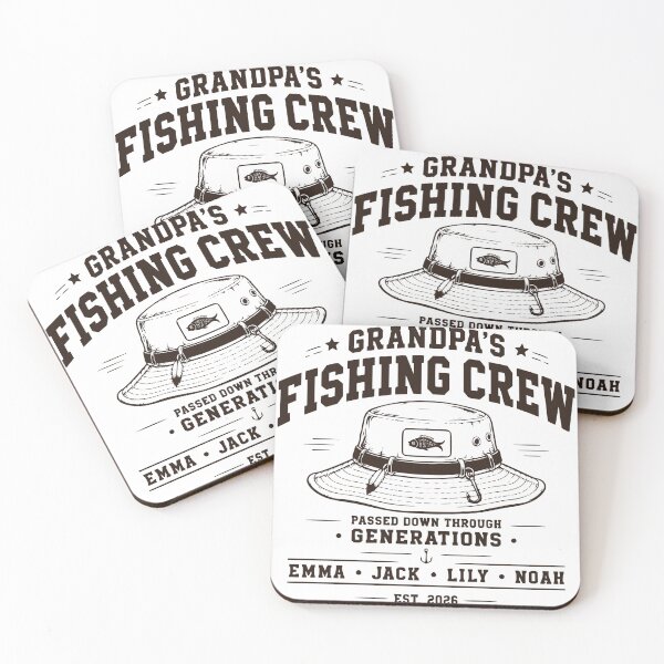 Item preview, Grandpa's Fishing Crew Vintage Angler Outdoor Design designed and sold by TeeVerse27.