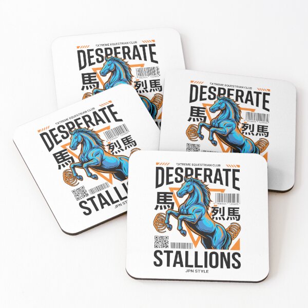 Item preview, Desperate Stallions Japan Style — Extreme Equestrian Club Graphic Tee v3 designed and sold by CornishPixiPony.