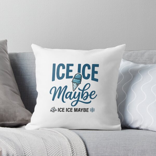 Item preview, Ice Ice Maybe — Funny Canadian Winter T-Shirt | Ice Cream & Skating Pun Tee designed and sold by Canadian Spirit.
