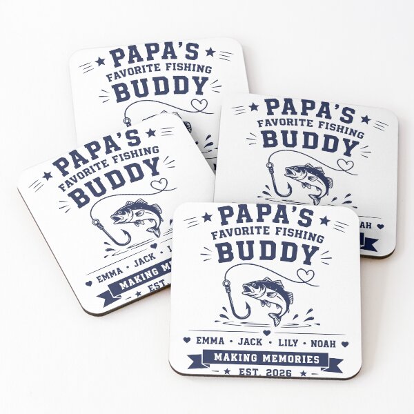 Item preview, Papa's Favorite Fishing Buddy Angler Outdoor Design designed and sold by TeeVerse27.