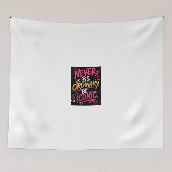 Item preview, Never Be Ordinary Be Iconic Gold Pink Brush Lettering Quote designed and sold by Autumnn01.