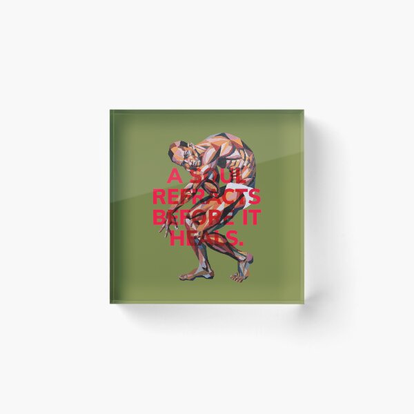Item preview, "A Soul Refracts Before It Heals" - Cubist Male Figure Modern Art designed and sold by gayishdesign.