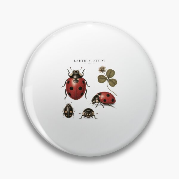 Item preview, Cute Small Ladybug – Cottagecore Botanical Lucky Bug Design designed and sold by AMICO77.