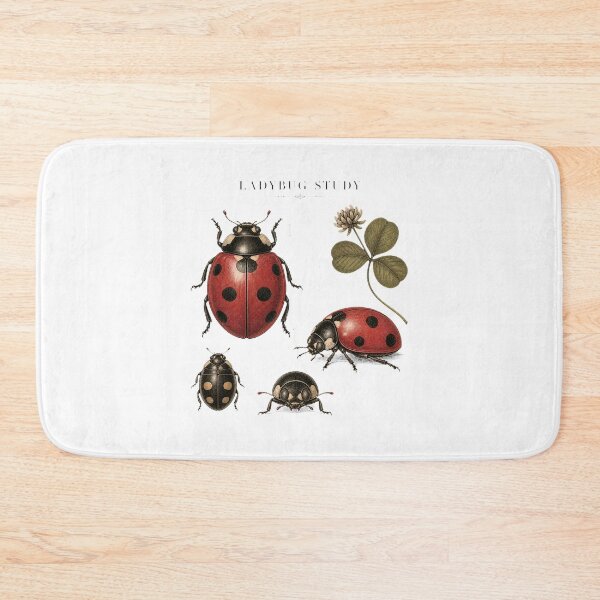 Item preview, Cute Small Ladybug – Cottagecore Botanical Lucky Bug Design designed and sold by AMICO77.
