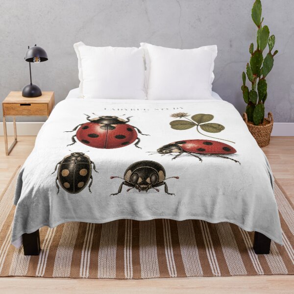 Item preview, Cute Small Ladybug – Cottagecore Botanical Lucky Bug Design designed and sold by AMICO77.