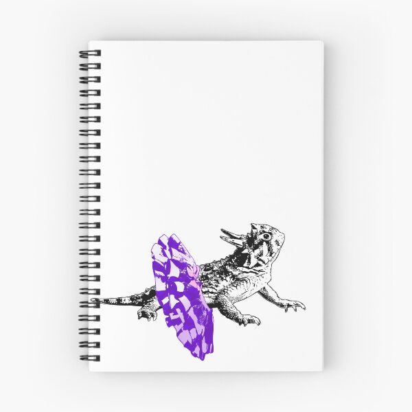 Item preview, Tiny Dancer - Black and White Horned Lizard Wearing a Tutu designed and sold by LittleMissTyne.