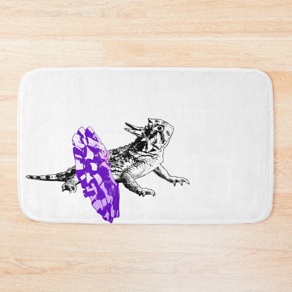 Item preview, Tiny Dancer - Black and White Horned Lizard Wearing a Tutu designed and sold by LittleMissTyne.