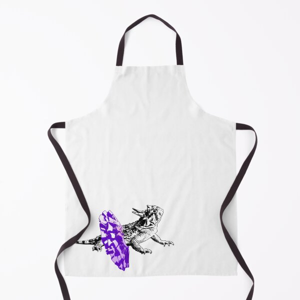 Item preview, Tiny Dancer - Black and White Horned Lizard Wearing a Tutu designed and sold by LittleMissTyne.