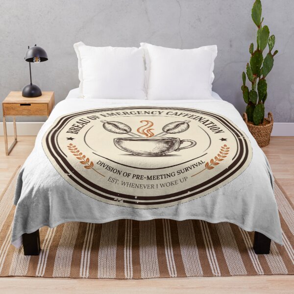Item preview, Bureau of Emergency Caffeination - Funny Coffee Lover Badge designed and sold by HeeShirt.