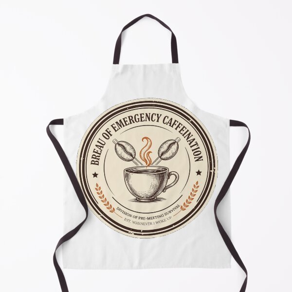 Item preview, Bureau of Emergency Caffeination - Funny Coffee Lover Badge designed and sold by HeeShirt.